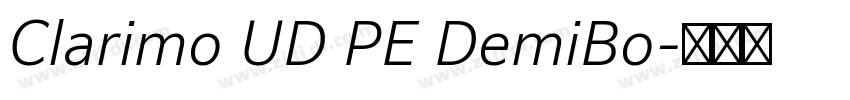 Clarimo UD PE DemiBo字体转换